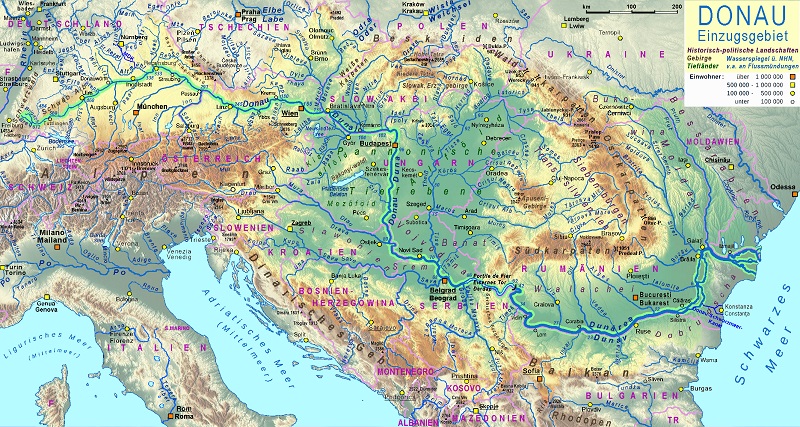 Der Lauf der Donau
